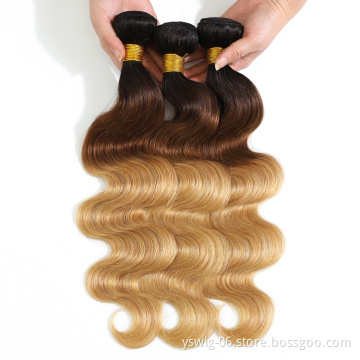 1b/4/27 Body Wave Brazilian Hair Bundles 100% Virgin Human Hair Weaves Virgin Cuticle Aligned Hair